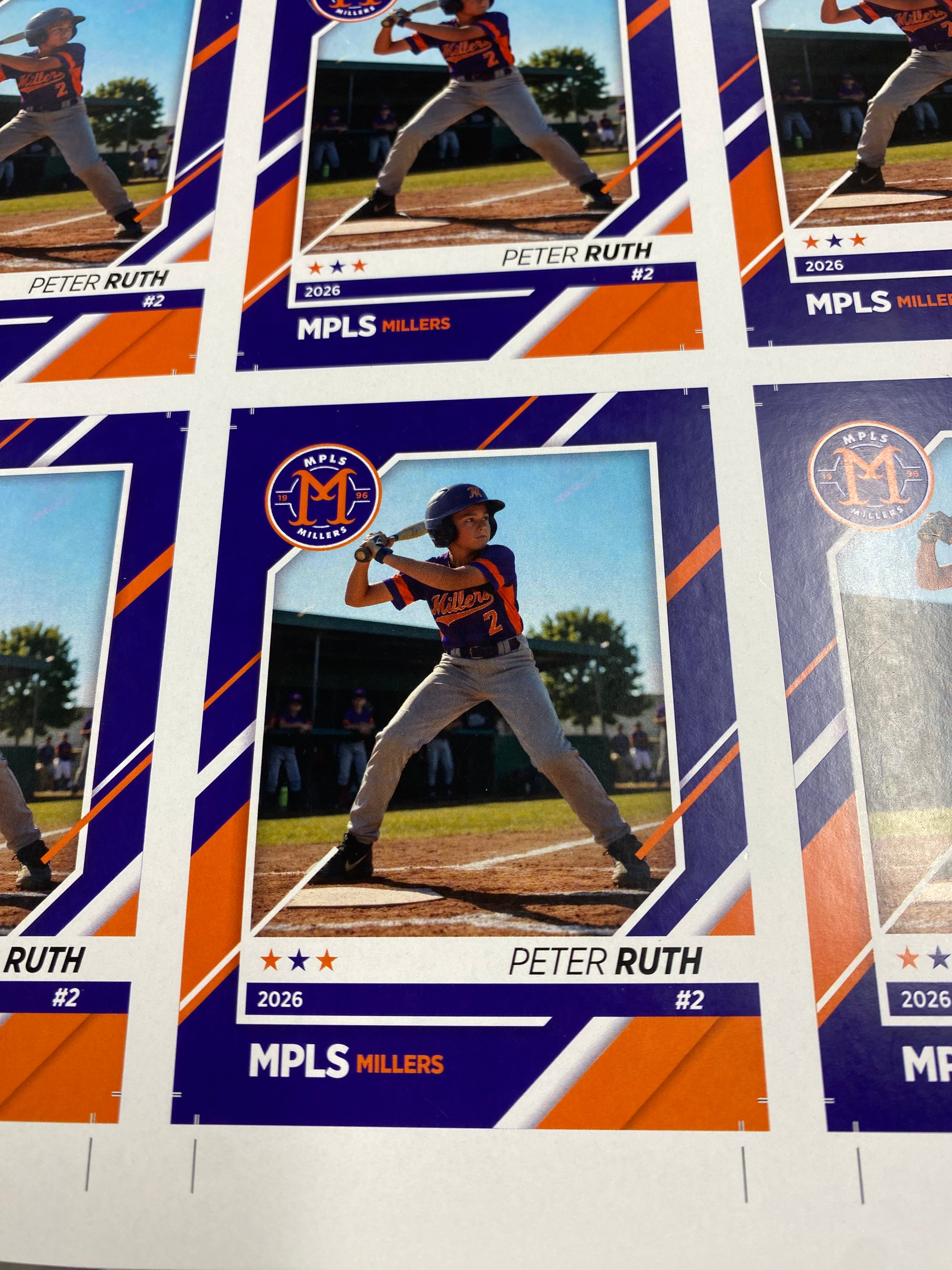 CUSTOM BASEBALL CARDS (36 cards)