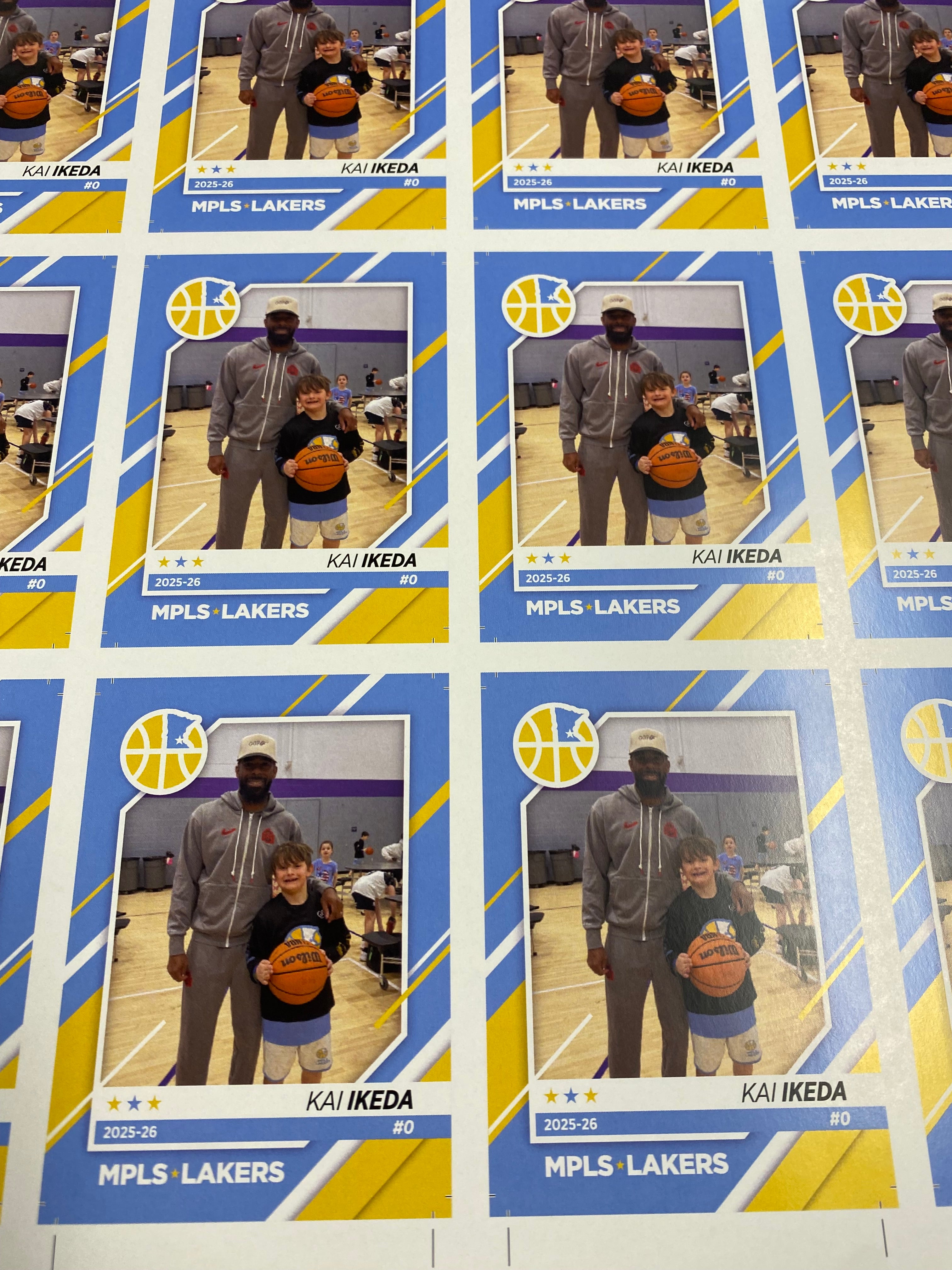 Custom Basketball cards (pack of 36)